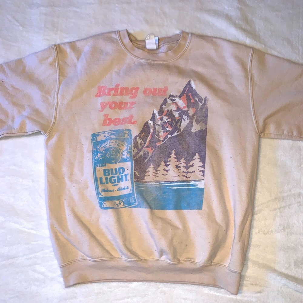 Bud Light “Bring out your best” Crew Vintage Sweatshirt